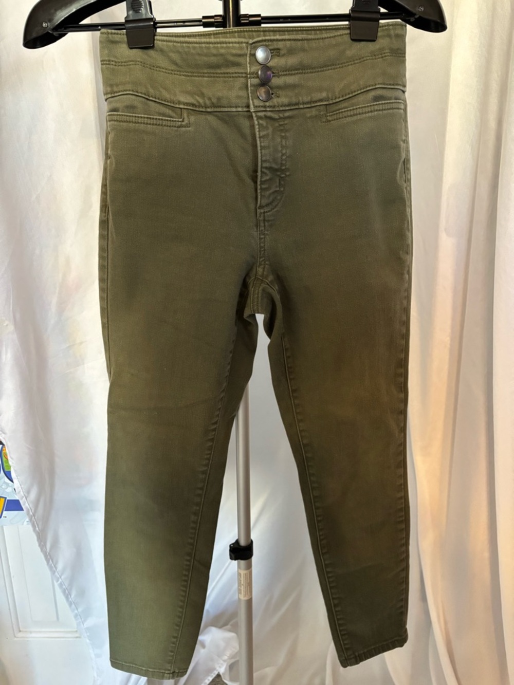 LOFT Olive Green Straight Leg Jeans